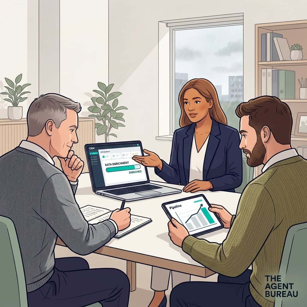 Featured image for industry insight for Public - The Agent Bureau: Lead Data Quality: UK B2B Sales Slowdown & Enrichment Fix — Poor lead data quality significantly hinders UK B2B sales teams, with…