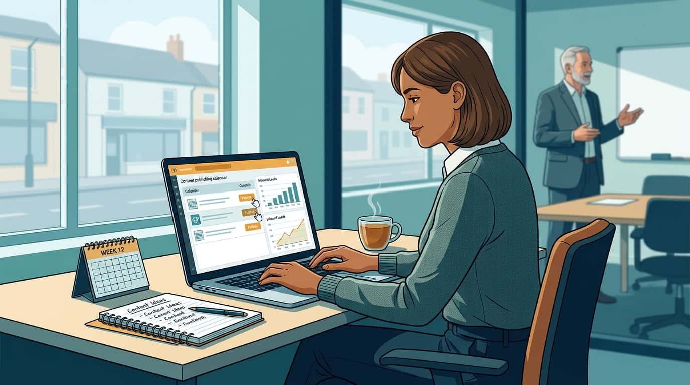 Featured image for industry insight for Public - The Agent Bureau: Content Compounding: Inbound Leads in 90 Days for UK SMEs — Discover how consistent, assistant-driven content publishing can…