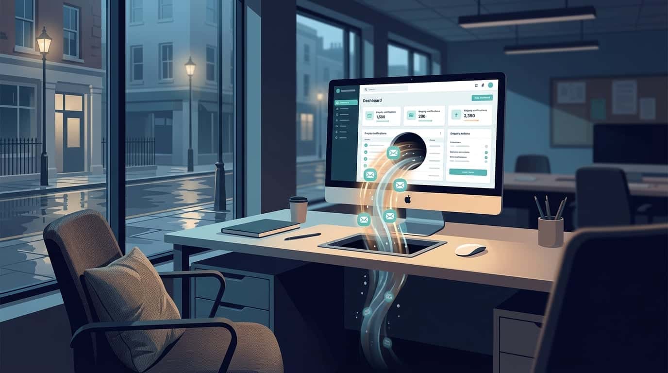 Featured image for industry insight for Public - The Agent Bureau: After-Hours Enquiries: Stop The Overnight Drain | UK SME — Enquiries arriving after hours often fall into a "drain," leading to…