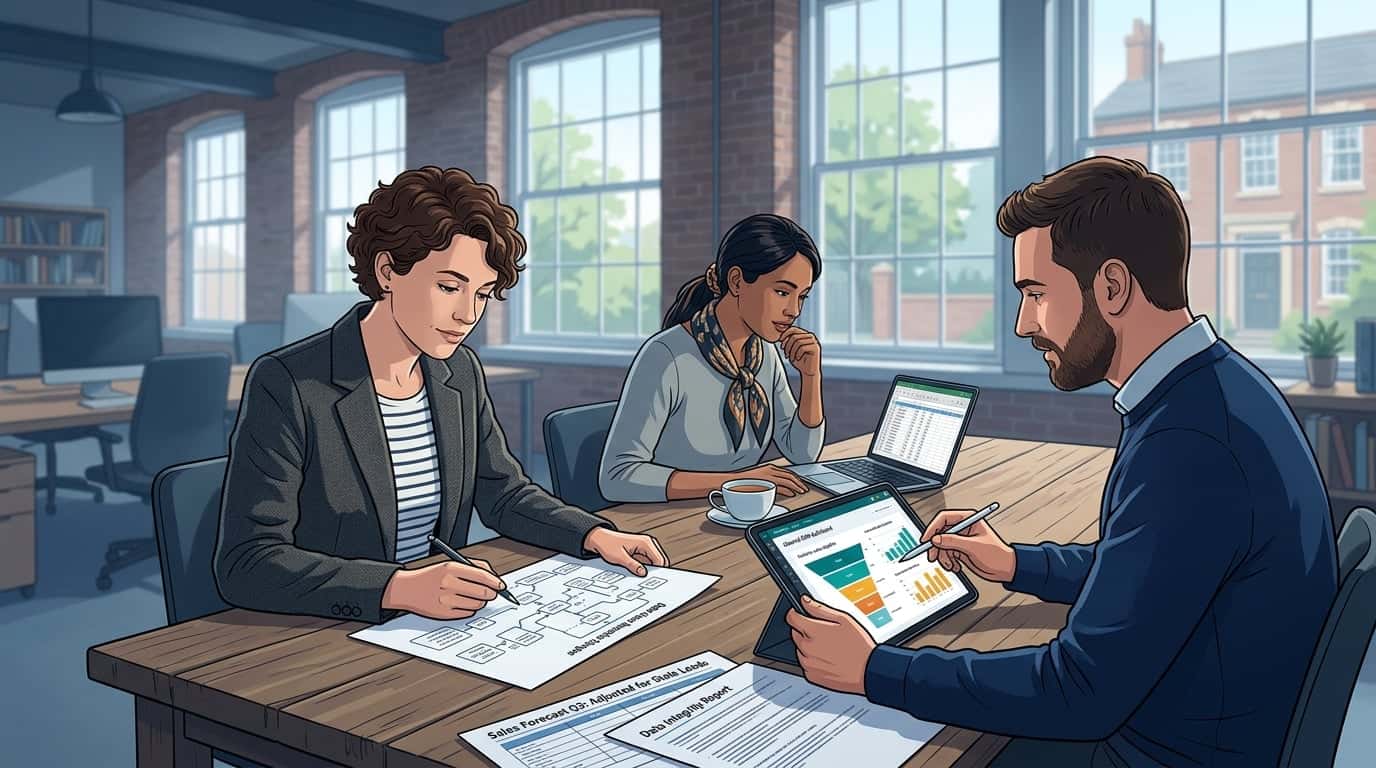 Featured image for industry insight for Public - The Agent Bureau: CRM Hygiene: Fix Your Fictional SME Sales Pipeline — Many UK SME sales pipelines are fictions, inflated by stale data and manual…