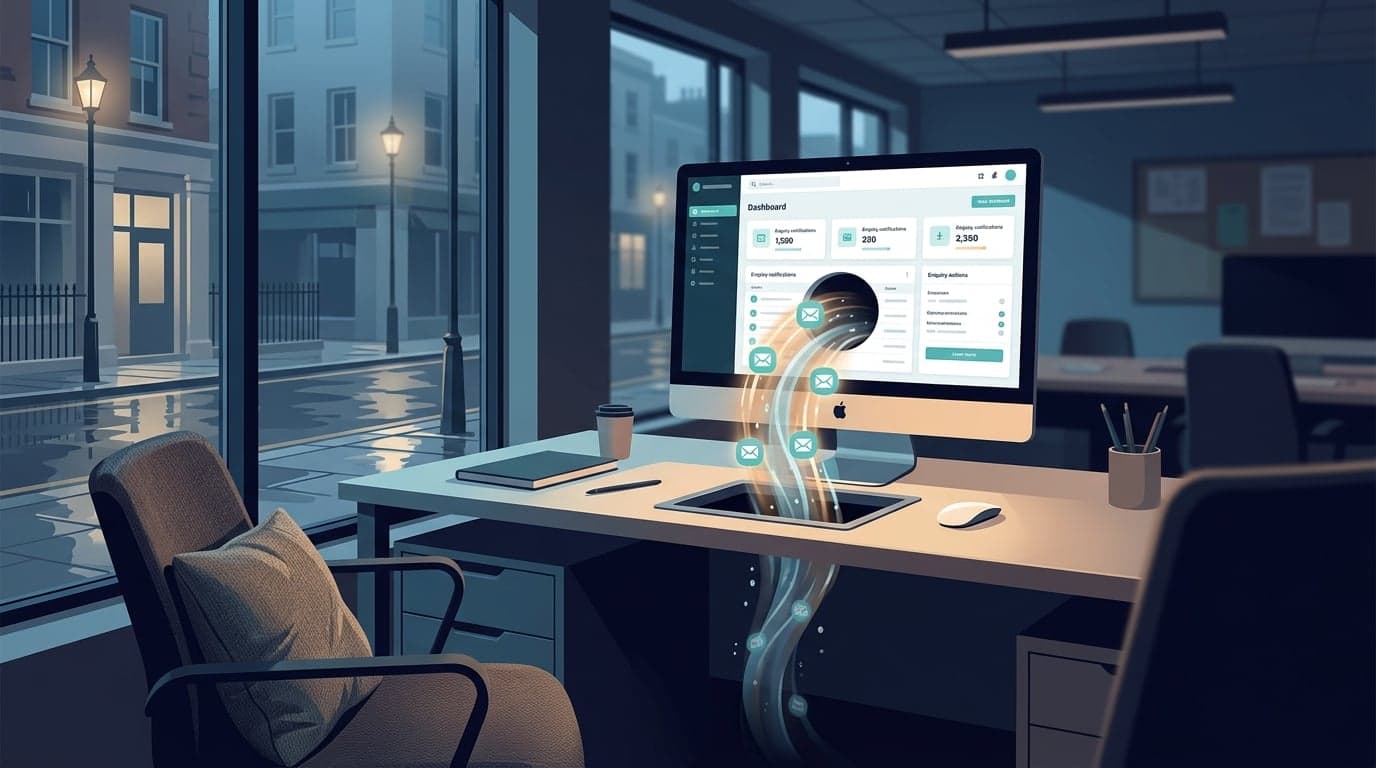 Featured image for industry insight for Public - The Agent Bureau: After-Hours Enquiries: Stop The Overnight Drain | UK SME — Enquiries arriving after hours often fall into a "drain," leading to…